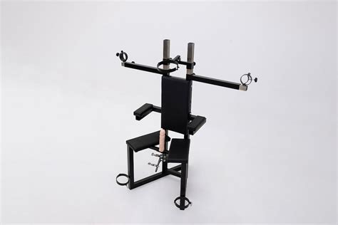 CBT TAU CHAIR With Handcuffs and Collar for Bondage. Bdsm。